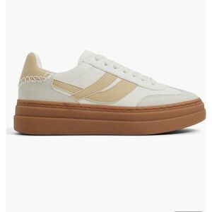 Call It Spring Women’s Cream and Tan Tommie Platform Sneakers